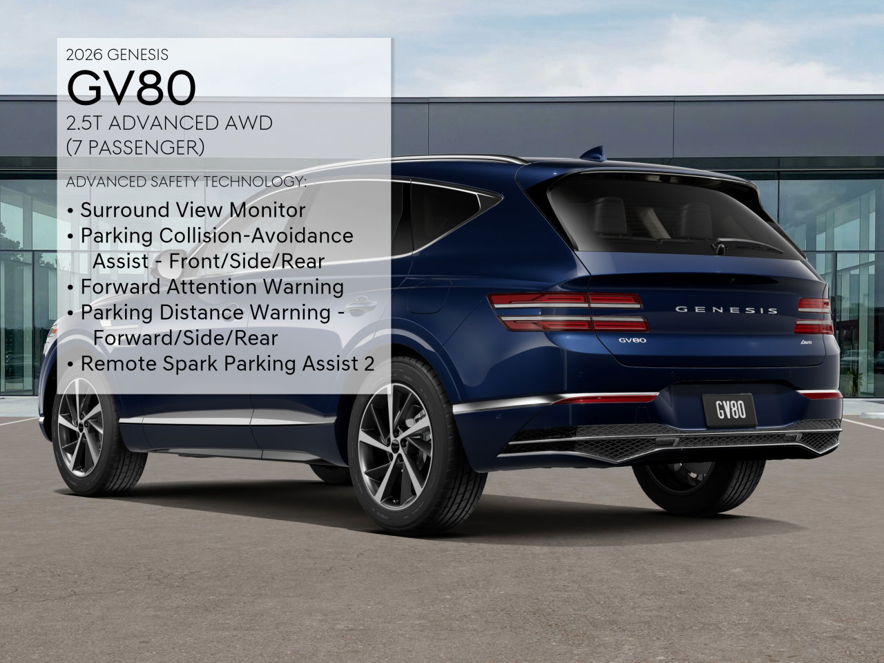 2026 Genesis GV80 2.5T Advanced photo 7