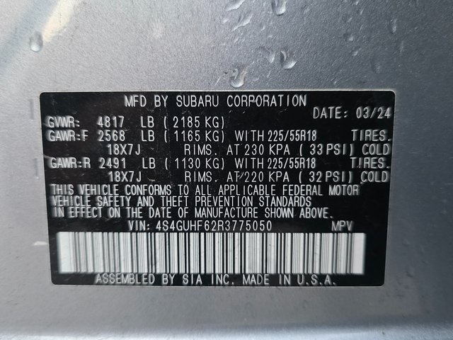 2024 Subaru Crosstrek Sport photo 2