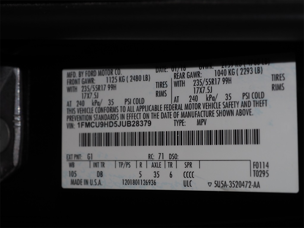 Used 2018 Black Ford SEL image 28