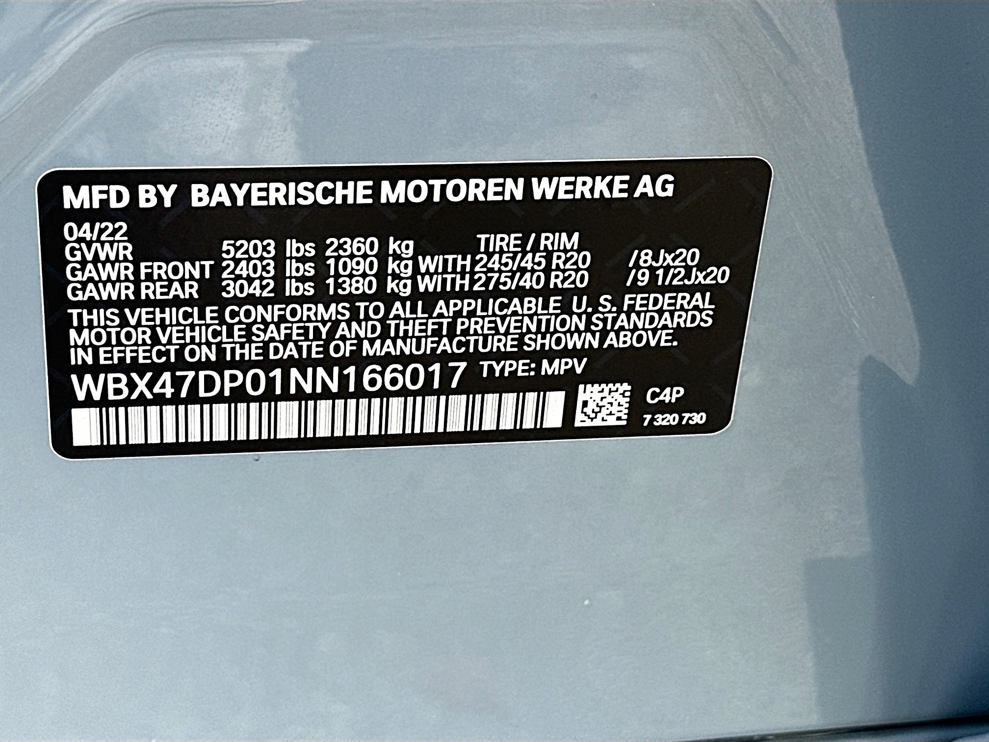2022 Bmw X3 sDrive30i photo 36