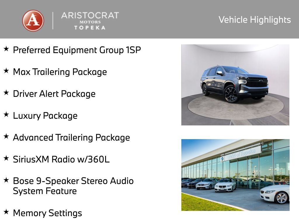 Used 2022 Chevrolet Tahoe RST with VIN 1GNSKRKD3NR133238 for sale in Kansas City