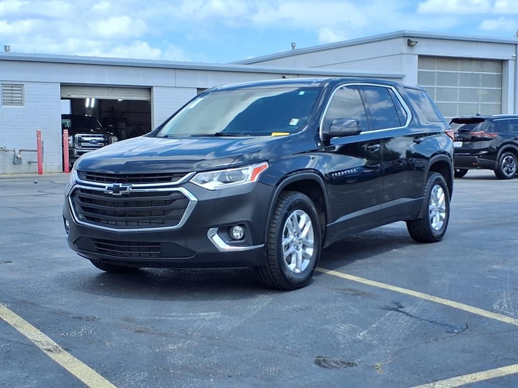Used 2021 Chevrolet Traverse LS with VIN 1GNERFKW3MJ201592 for sale in Kansas City