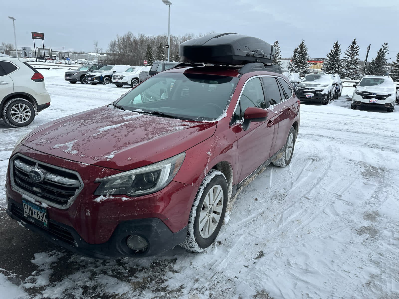 Used 2018 Subaru Outback Premium with VIN 4S4BSACC6J3246724 for sale in Duluth, MN