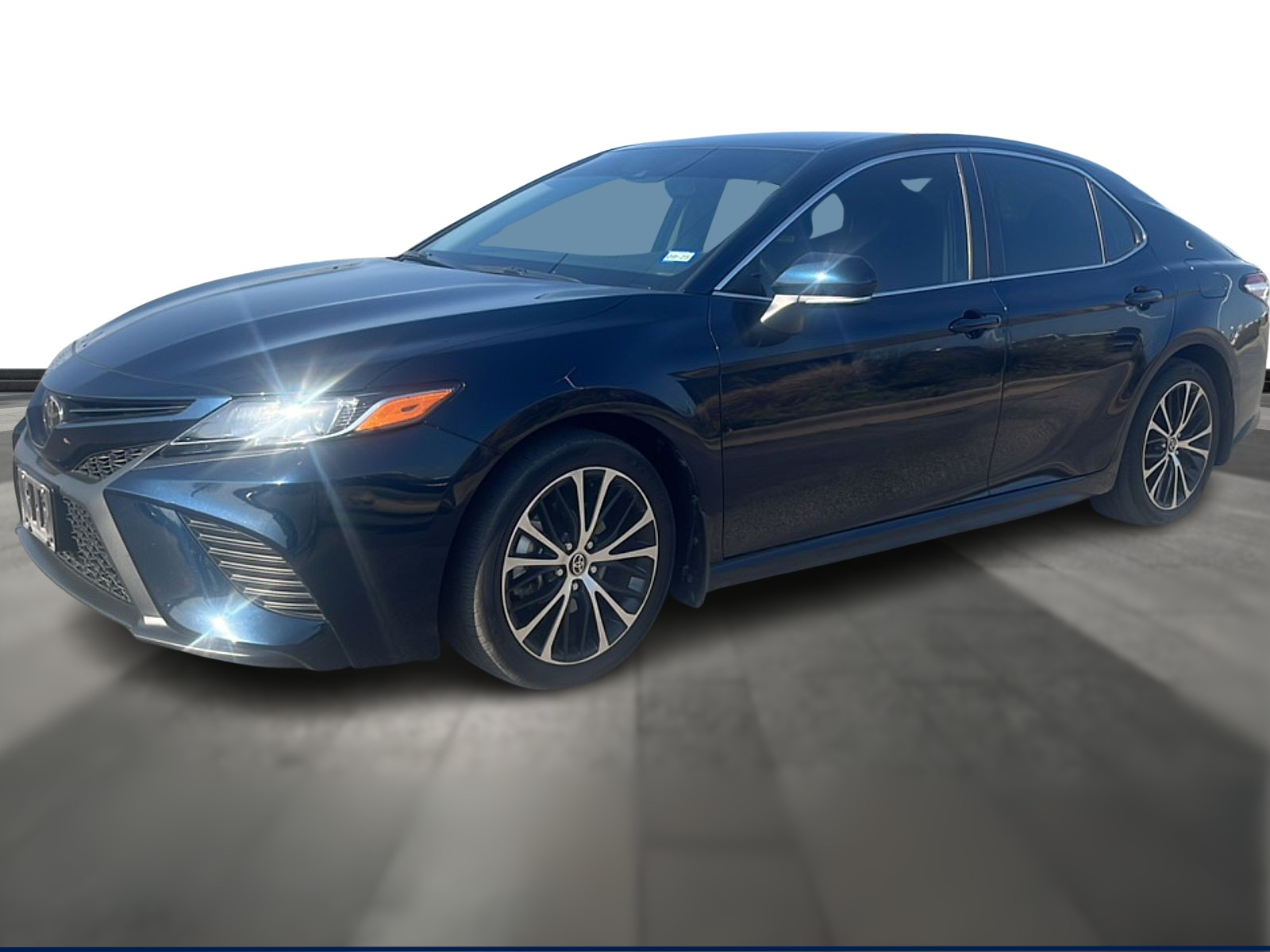 Used 2020 Midnight Black Metallic Toyota SE image 1