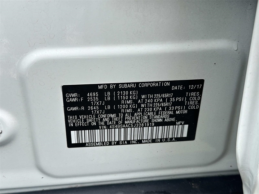 2018 Subaru Outback 2.5i photo 31