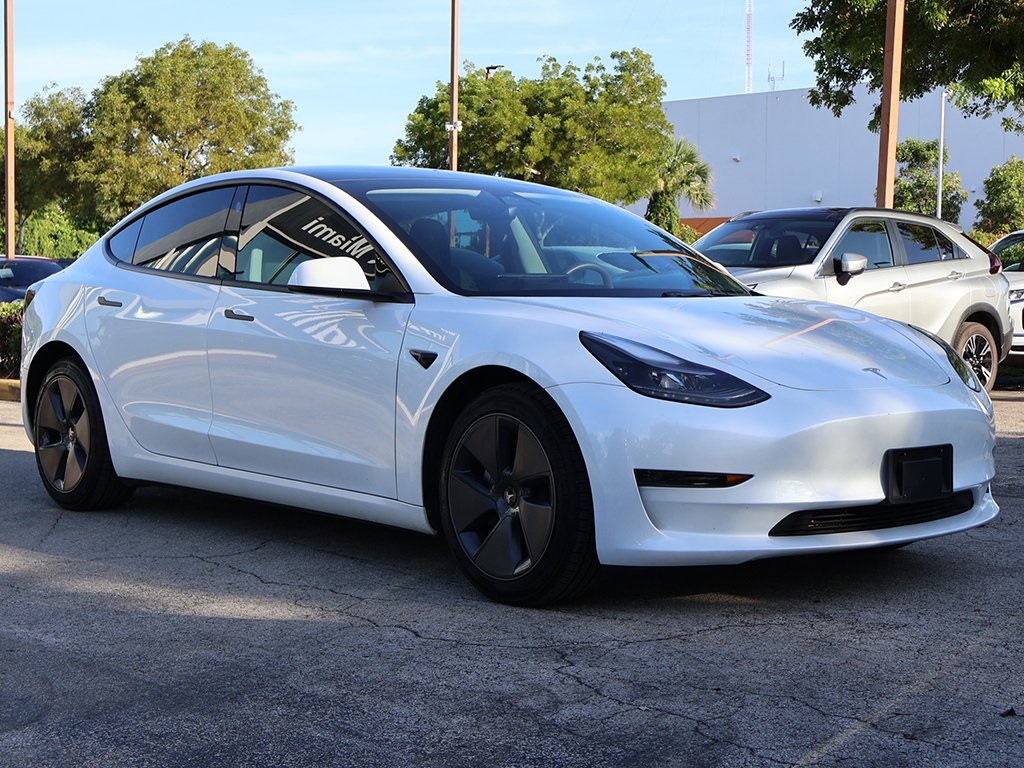 Used 2023 Tesla Model 3 Base with VIN 5YJ3E1EAXPF417725 for sale in Miami, FL
