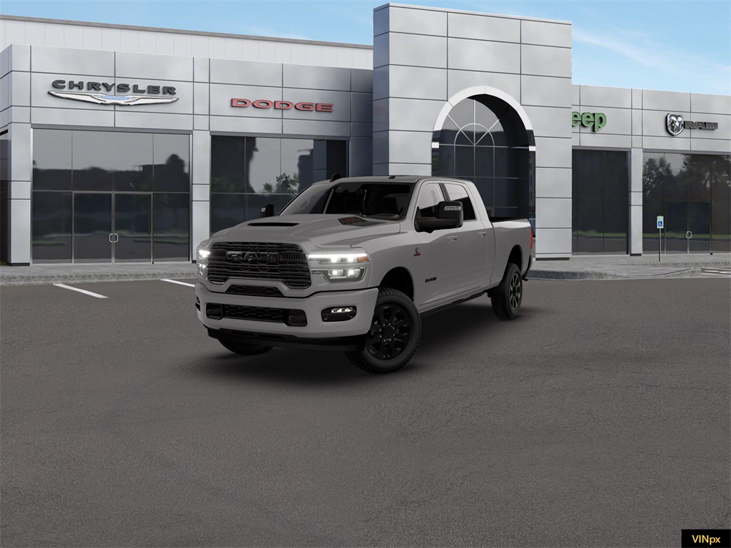 New 2026 Ceramic Gray Clear-Coat Exterior Paint RAM Laramie Night Edition image 2
