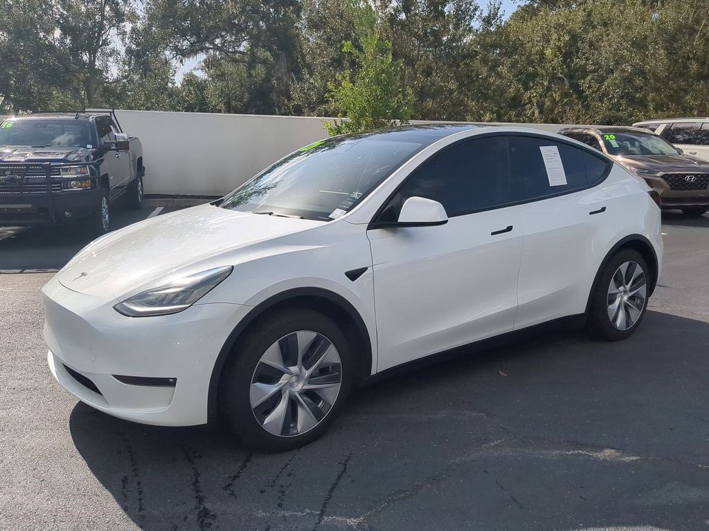 Used 2021 Tesla Model Y Standard Range with VIN 5YJYGDED0MF109650 for sale in Bradenton, FL