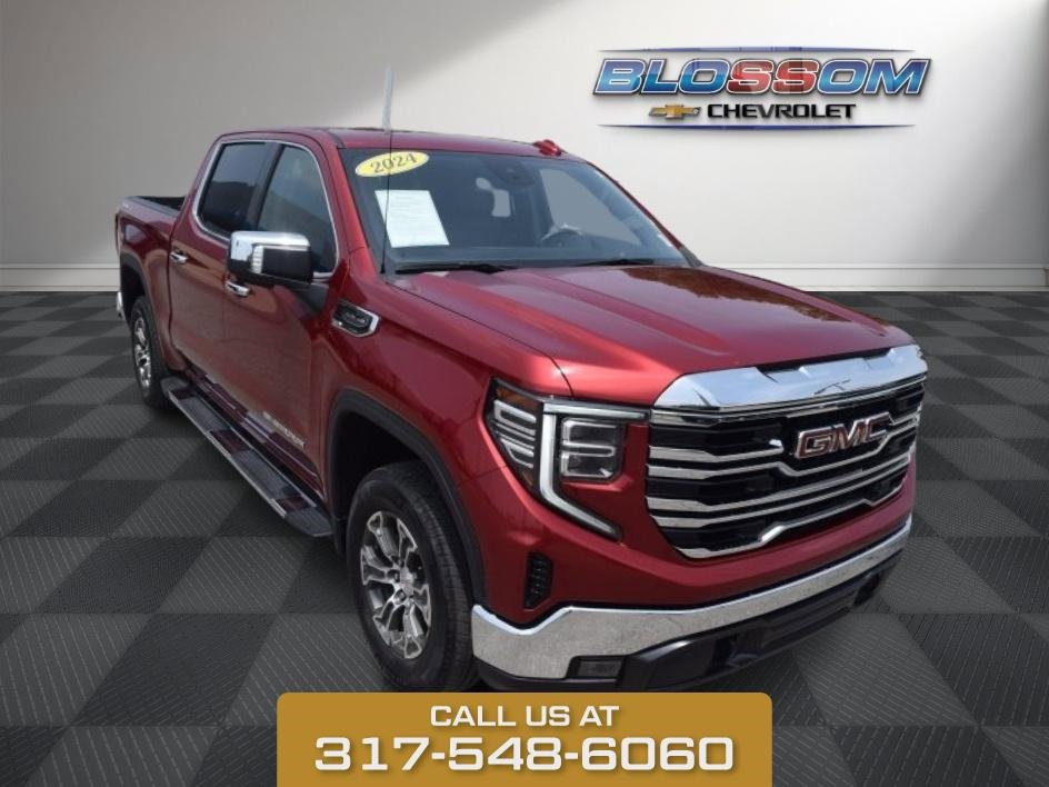 Used 2024 Volcanic Red Tintcoat GMC SLT image 1