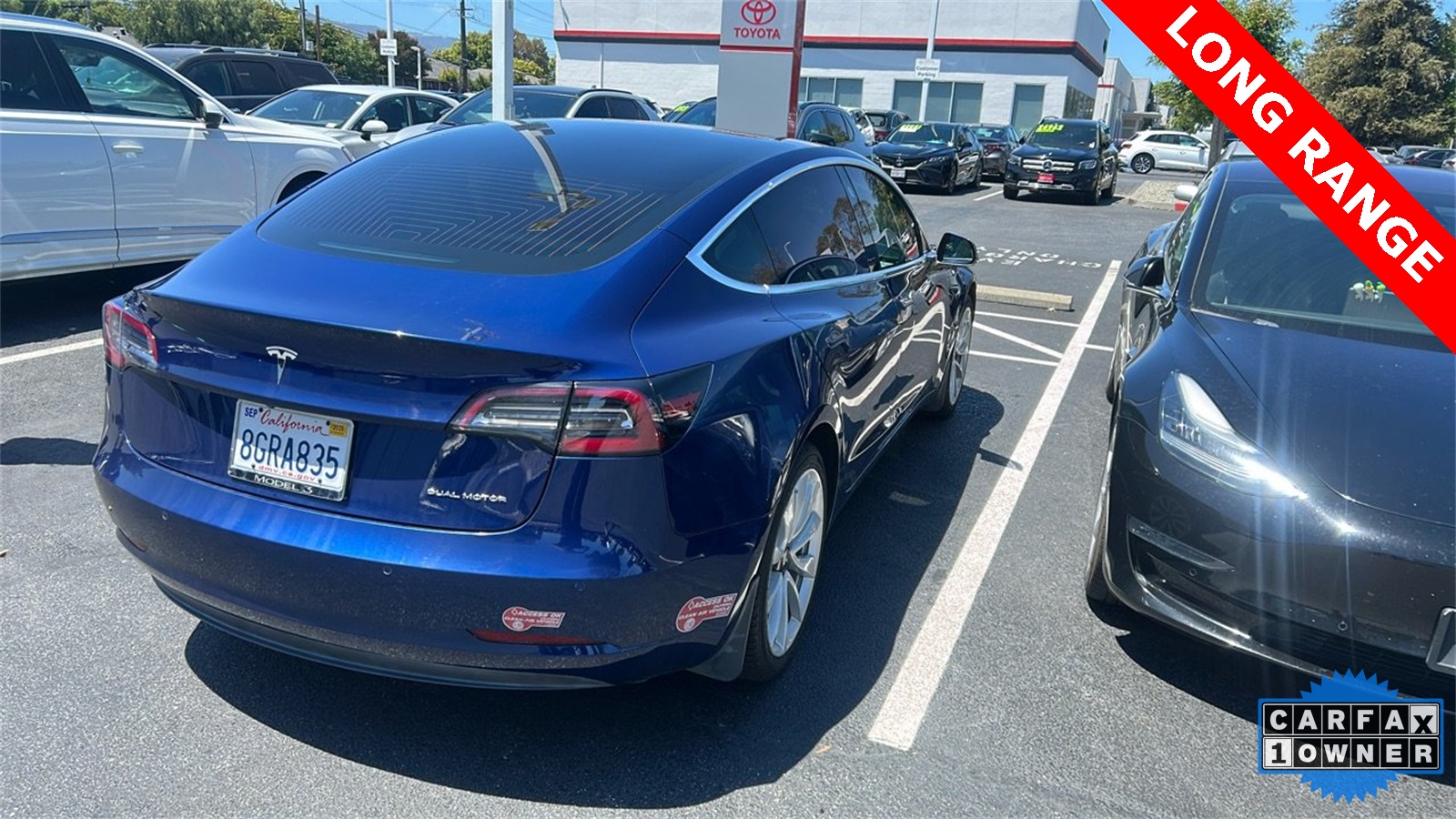 Used 2018 Tesla Model 3 Long Range Dual Motor with VIN 5YJ3E1EB1JF101002 for sale in Sunnyvale, CA