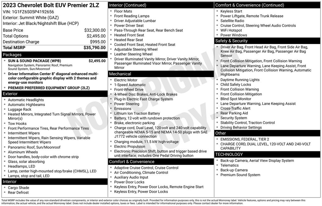 2023 Chevrolet Bolt EUV Premier's photo