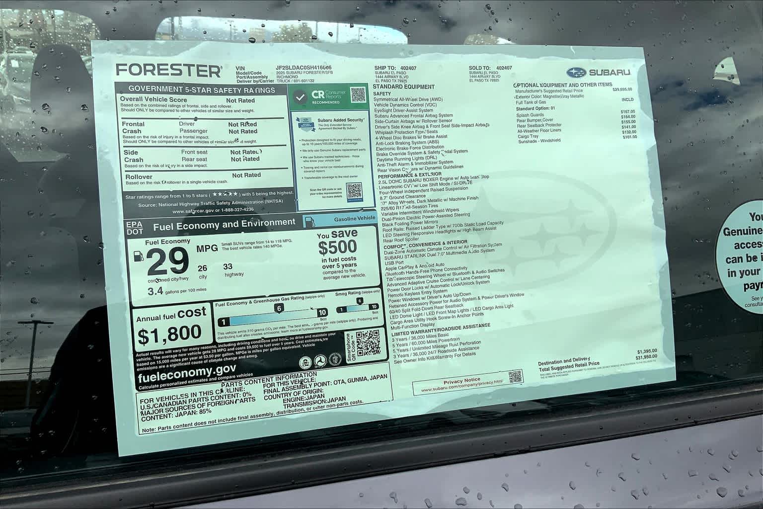 2025 Subaru Forester Sport photo 17