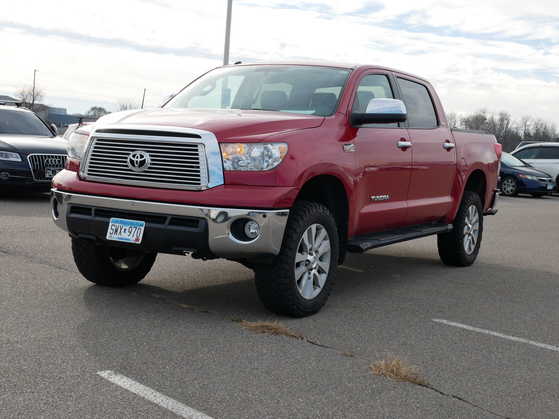 Used 2013 Toyota Tundra Limited with VIN 5TFHW5F18DX283064 for sale in Waite Park, Minnesota