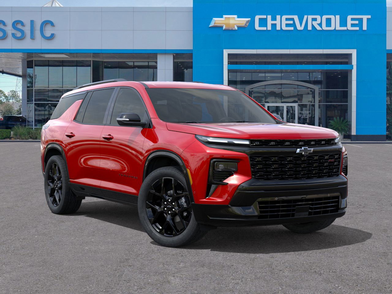 2026 Chevrolet Traverse RS Red at Classic Elite Chevrolet Hwy 6