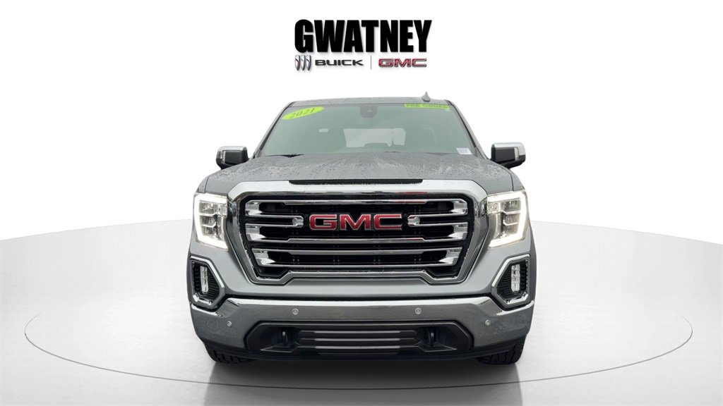 Used 2021 GMC Sierra 1500 SLT with VIN 3GTU9DED6MG143532 for sale in Little Rock