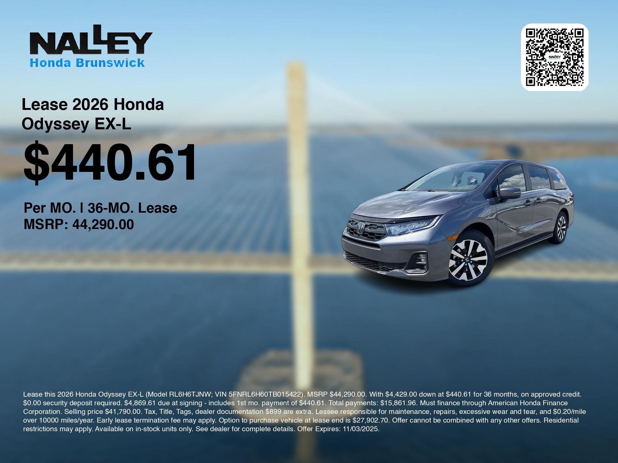 2026 Honda Odyssey EX-L photo 3