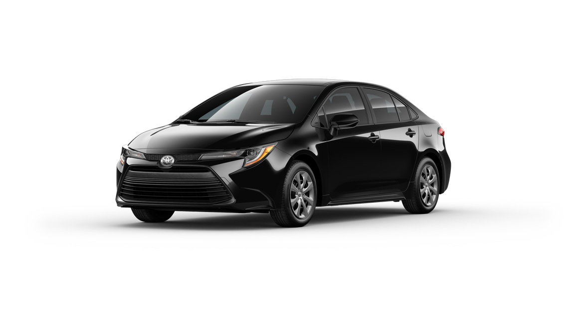 New 2025 Midnight Black Metallic Toyota LE image 1