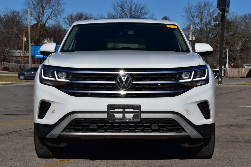 Certified 2021 Volkswagen Atlas SEL Premium with VIN 1V2TR2CA8MC519948 for sale in Kansas City