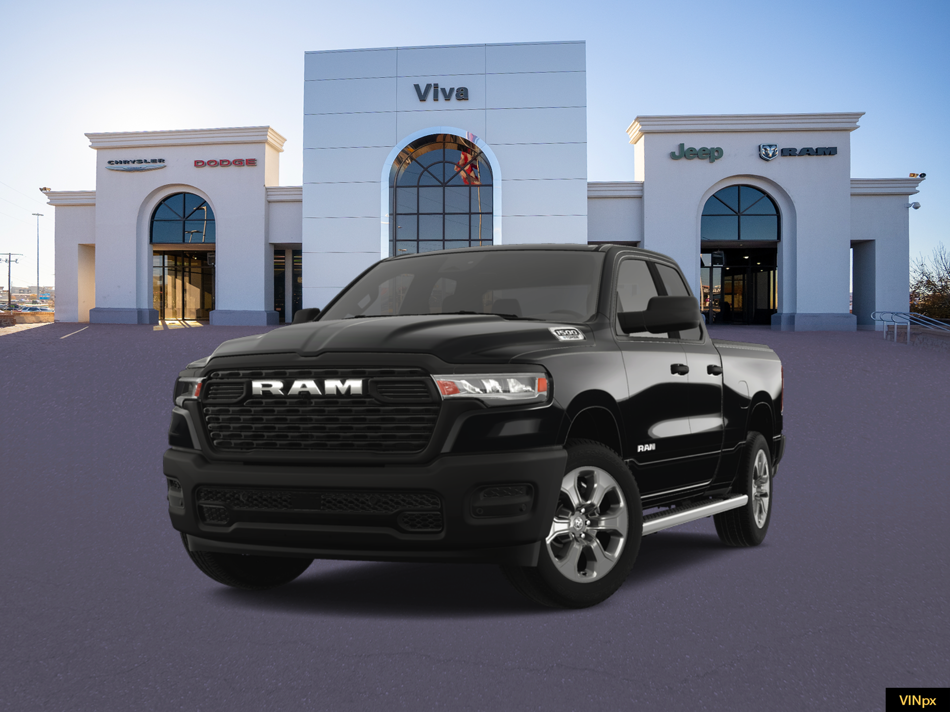 New 2025 Diamond Black Crystal Pearl-Coat Exterior Paint RAM HFE image 1