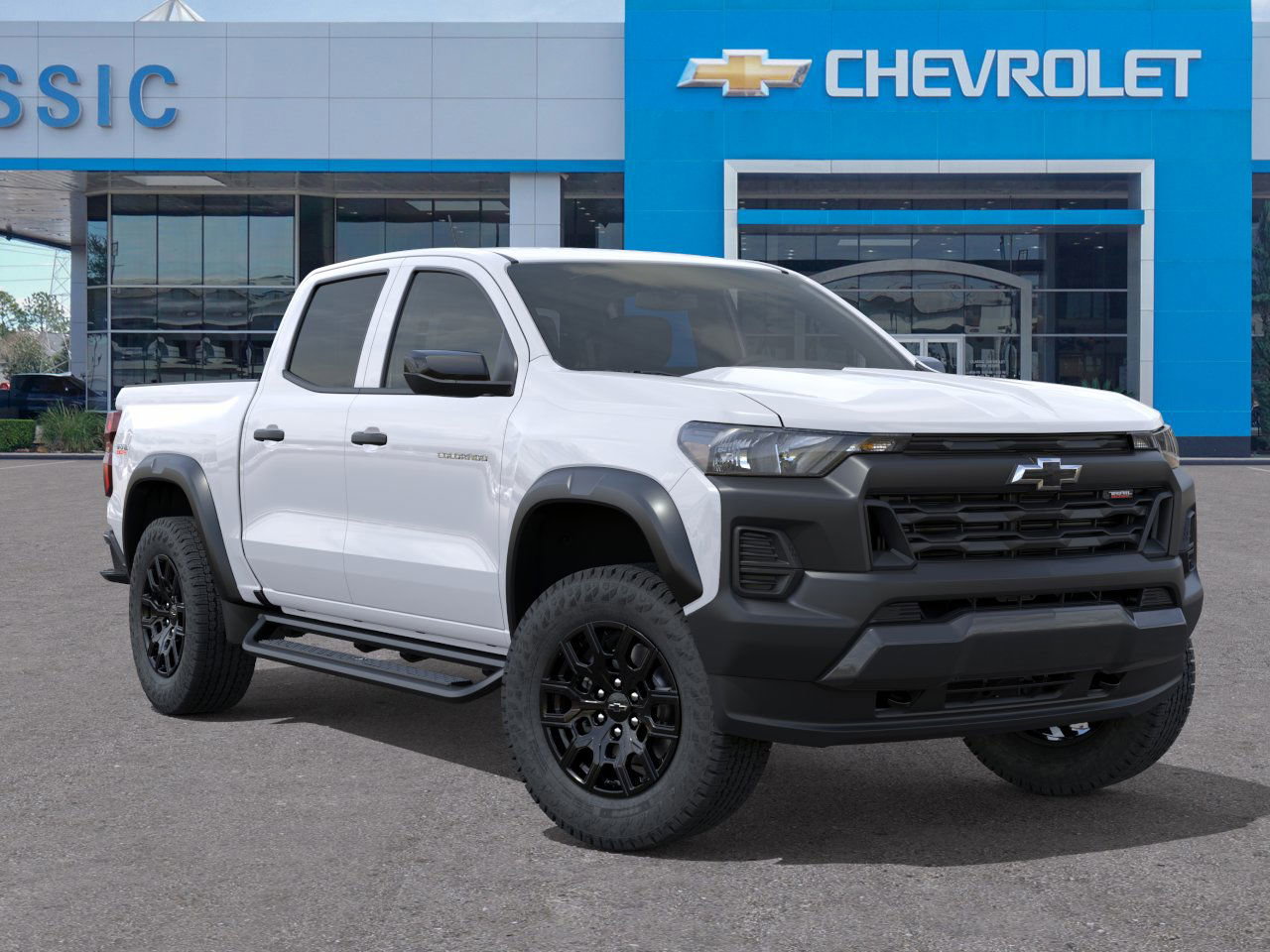 2026 Chevrolet Colorado Trail Boss White at Classic Elite Chevrolet Sugar Land