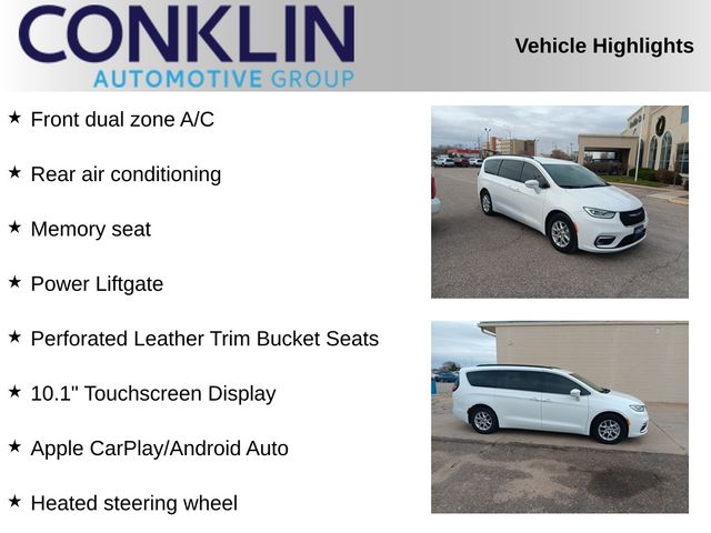 Used 2022 Chrysler Pacifica Touring L with VIN 2C4RC1BG7NR170531 for sale in Hutchinson, KS