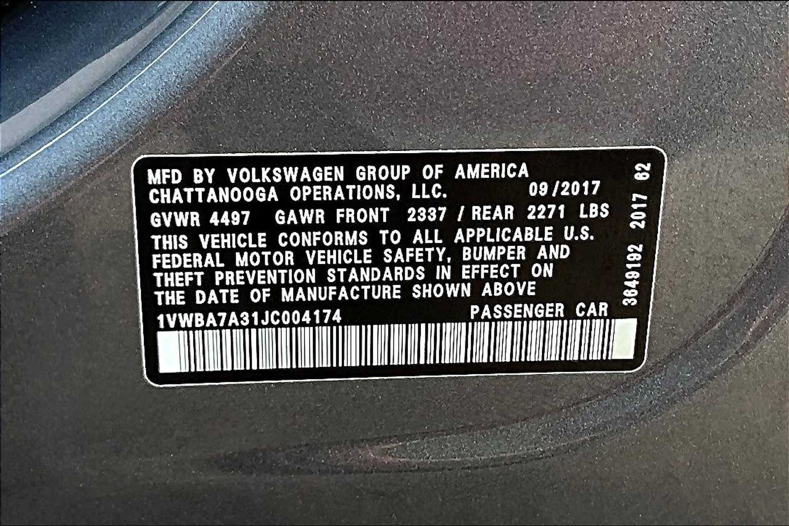 2018 Volkswagen Passat 2.0T SE photo 31