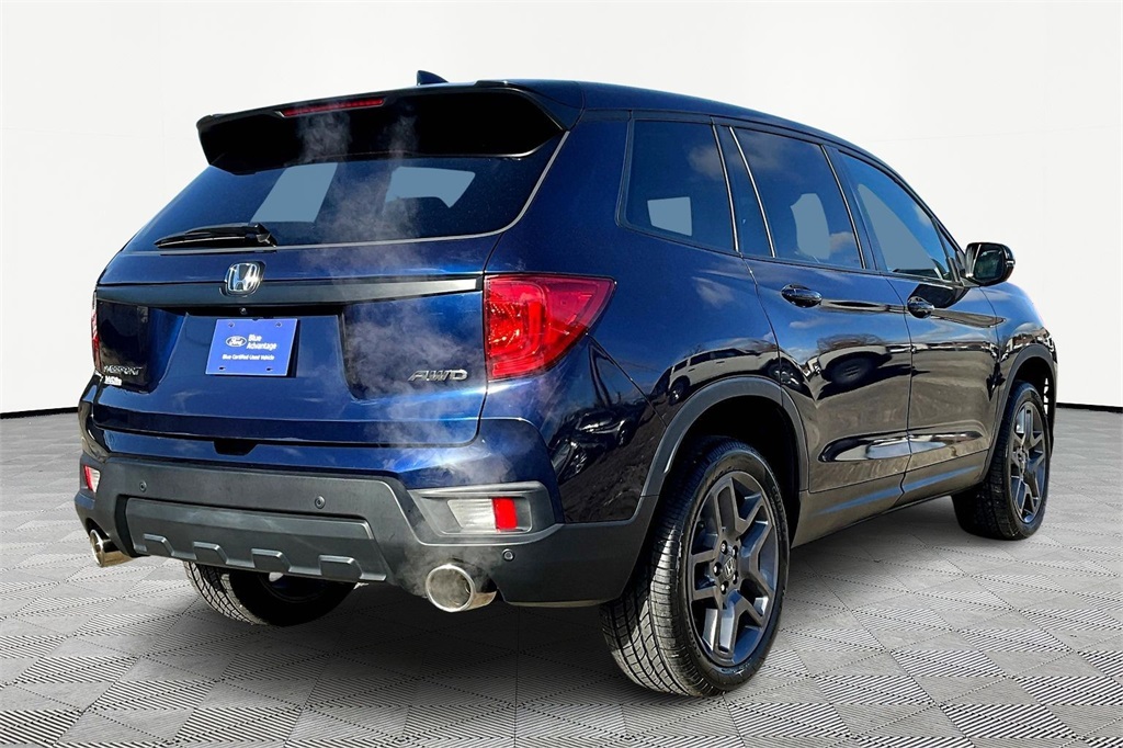Certified 2022 Honda Passport EX-L with VIN 5FNYF8H5XNB023956 for sale in Kansas City