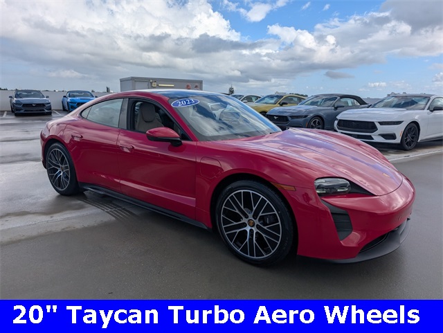 Used 2023 Porsche Taycan Base with VIN WP0AA2Y10PSA15559 for sale in Delray Beach, FL
