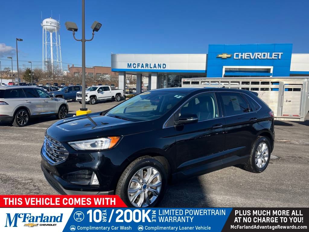 Used 2022 Black Ford Titanium image 1