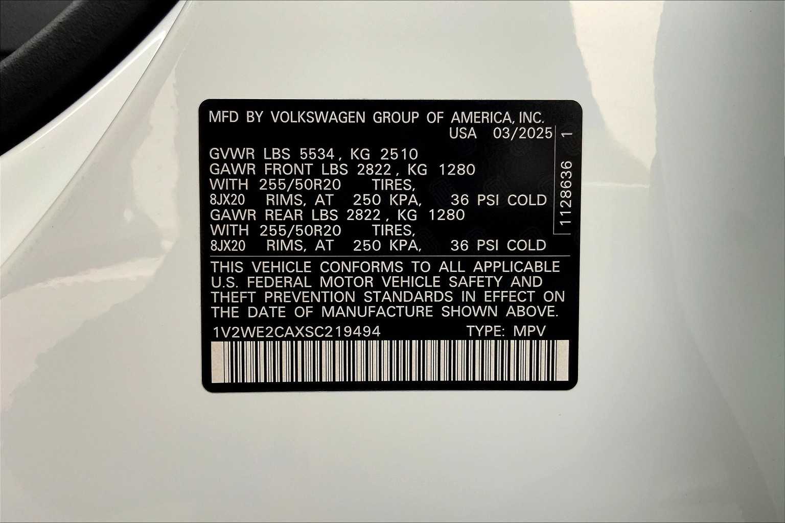 2025 Volkswagen Atlas Cross Sport SE Technology photo 19