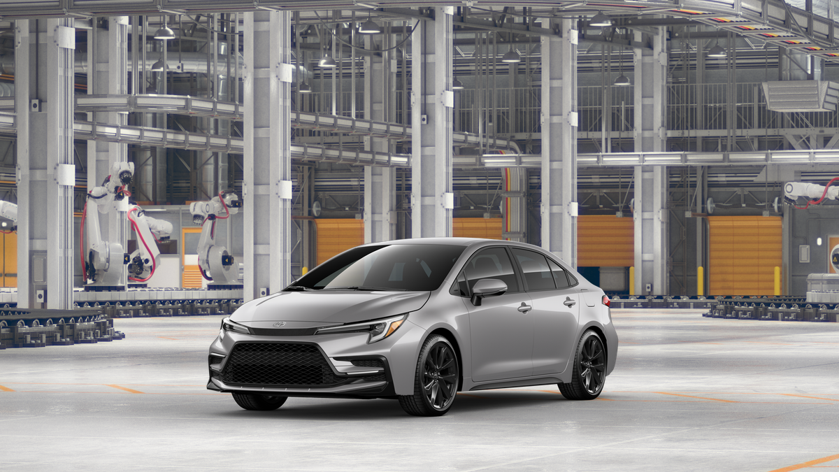 New 2025 Classic Silver Metallic Toyota SE image 1