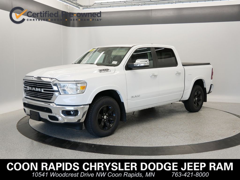 Used 2022 RAM Ram 1500 Pickup Laramie with VIN 1C6SRFJT1NN184389 for sale in Coon Rapids, Minnesota
