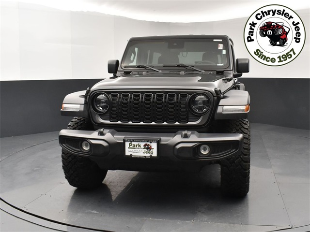 Used 2025 Jeep Wrangler 4-Door Willys with VIN 1C4PJXDN8SW540593 for sale in Burnsville, Minnesota