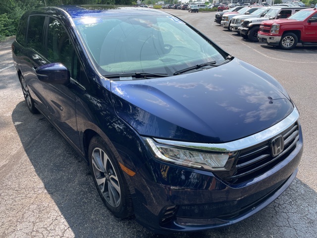 Certified Used 2024 Obsidian Blue Pearl Honda Touring image 1