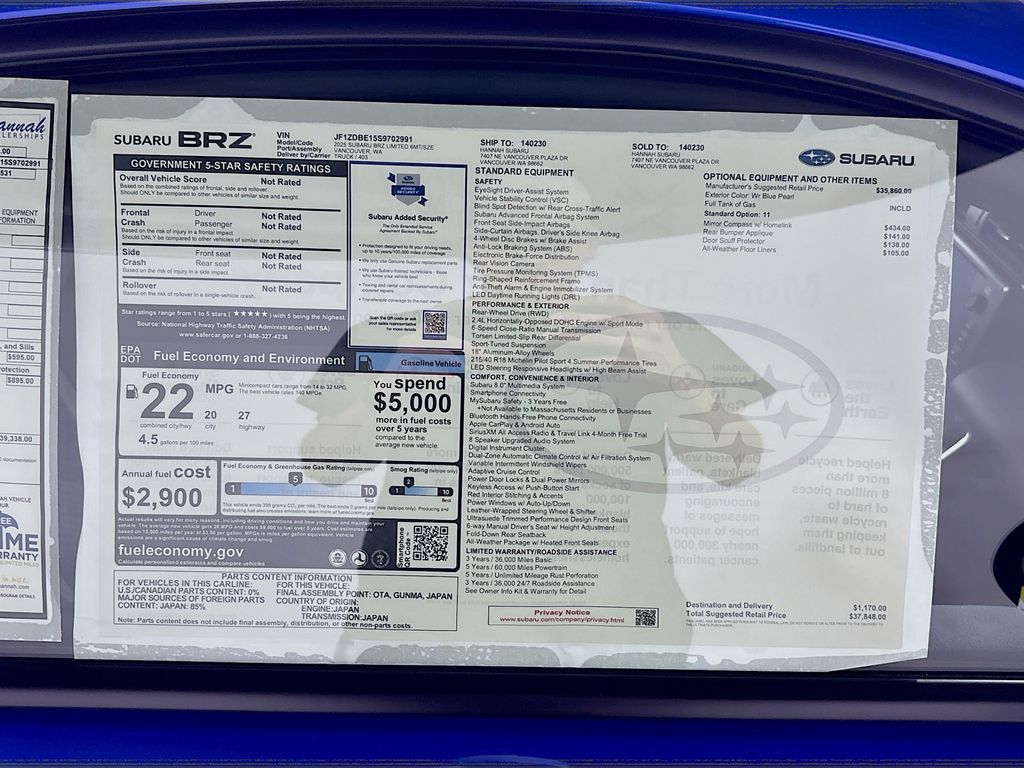 2025 Subaru BRZ Limited photo 21