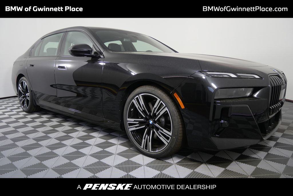 New 2025 Black Sapphire Metallic BMW 750e xDrive image 1
