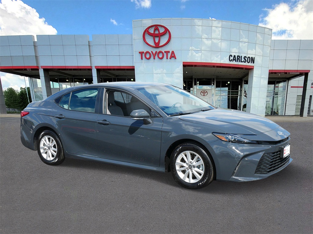 Certified 2025 Toyota Camry LE with VIN 4T1DAACK4SU593855 for sale in Minneapolis, Minnesota