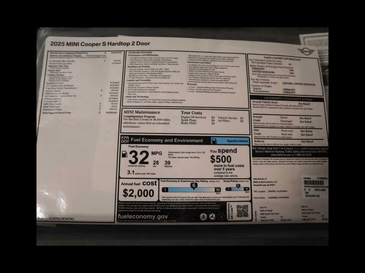 2025 Mini Cooper 2 Door Hardtop Signature photo 9