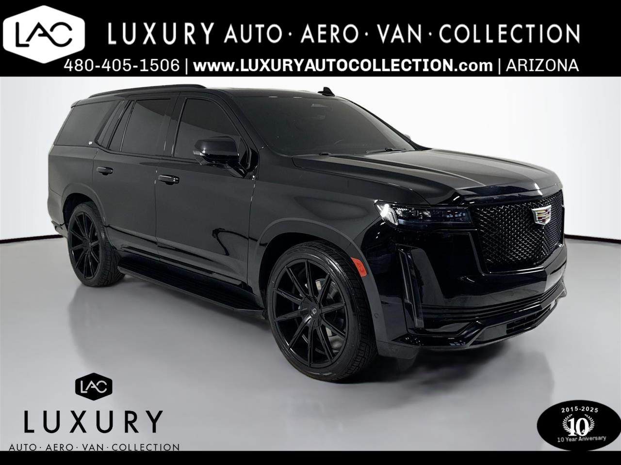 Used 2021 Black Raven Cadillac Sport Platinum | Super Cruise | Night Vision | Trailer Pkg image 1