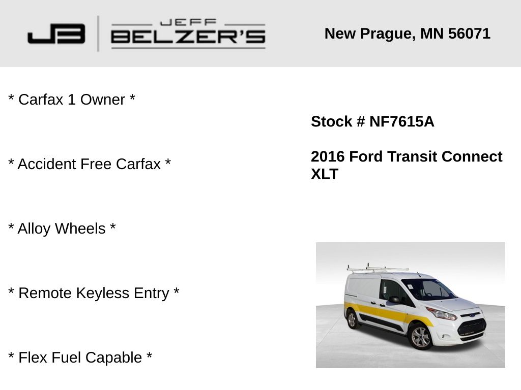 Used 2016 Ford Transit Connect XLT with VIN NM0LS7F79G1236135 for sale in New Prague, MN