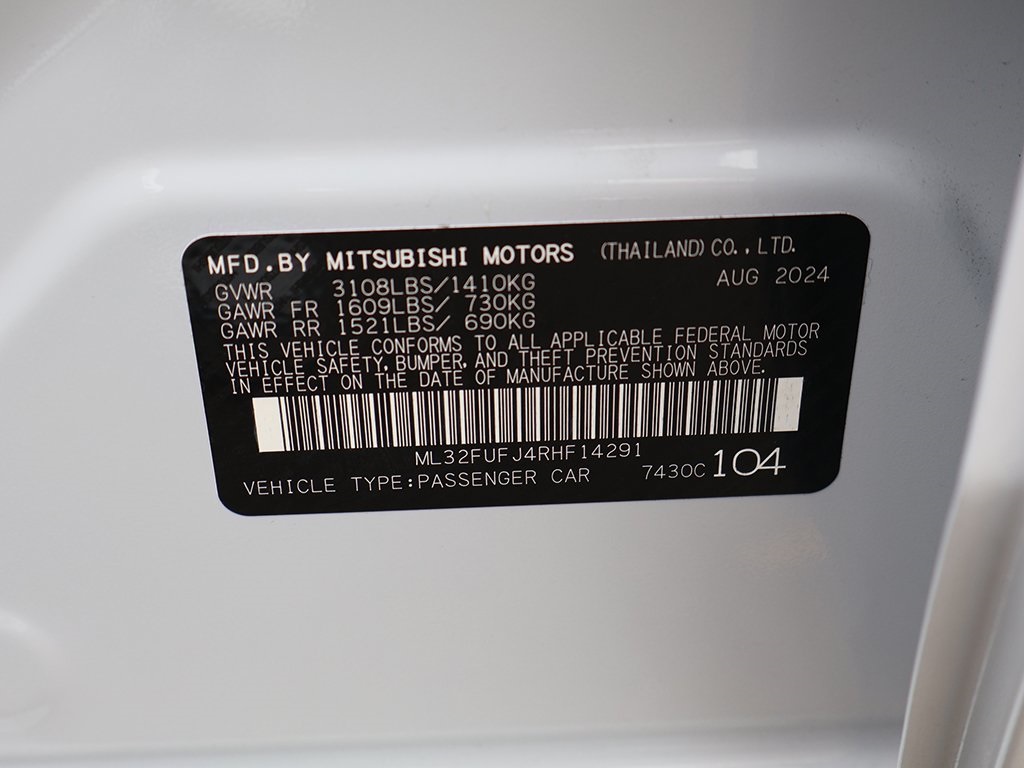 2024 Mitsubishi Mirage G4 ES photo 51