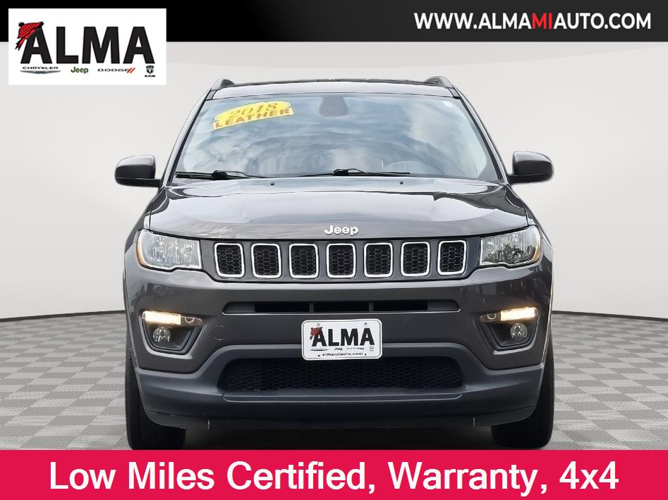 Certified 2018 Jeep Compass Latitude with VIN 3C4NJDBB3JT307398 for sale in St. Louis, MI