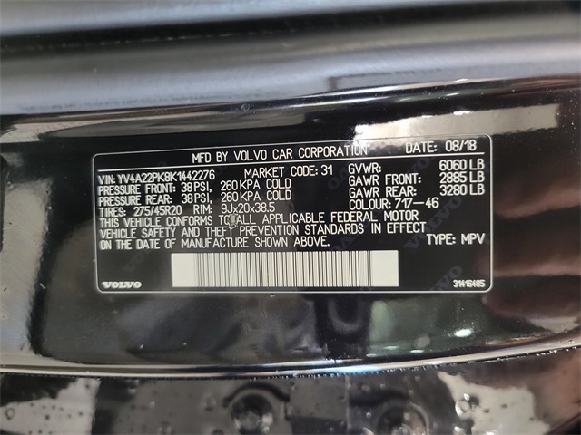 2019 Volvo XC90 T6 Momentum photo 27