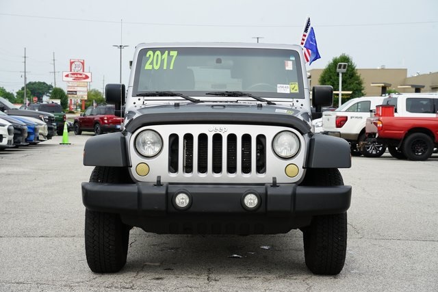 Certified 2017 Jeep Wrangler Unlimited Sport with VIN 1C4BJWDG0HL585740 for sale in Valparaiso, IN