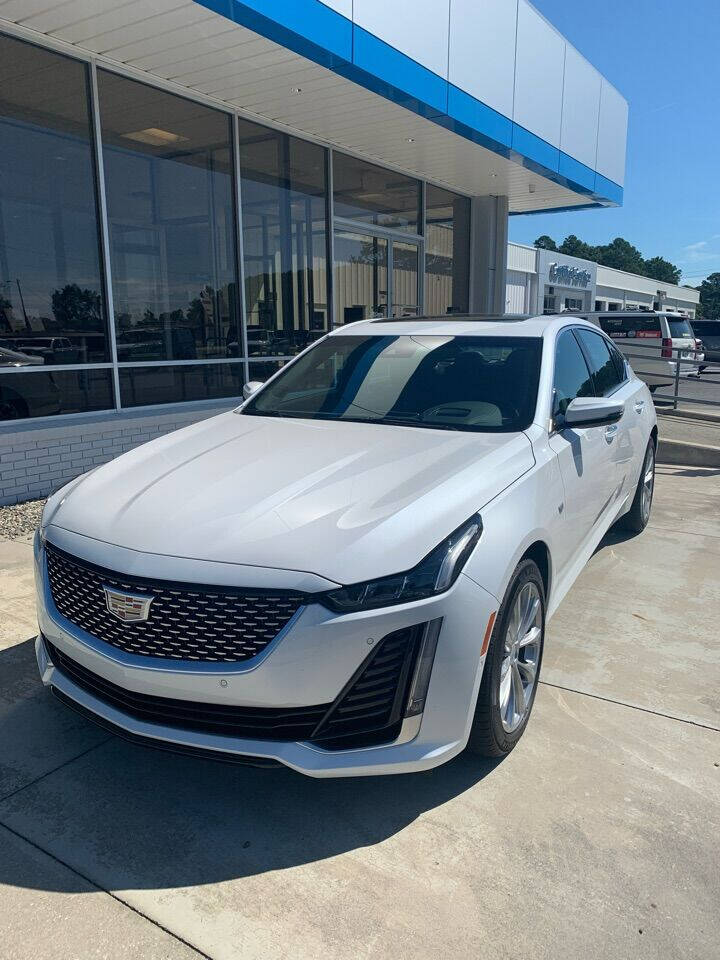 Used 2021 White Cadillac Premium Luxury AWD 4dr Sedan image 1