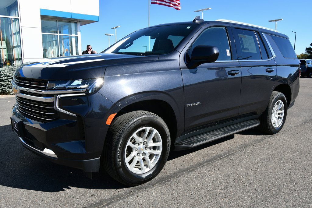 Certified 2023 Chevrolet Tahoe LT with VIN 1GNSKNKD4PR417943 for sale in North Branch, Minnesota