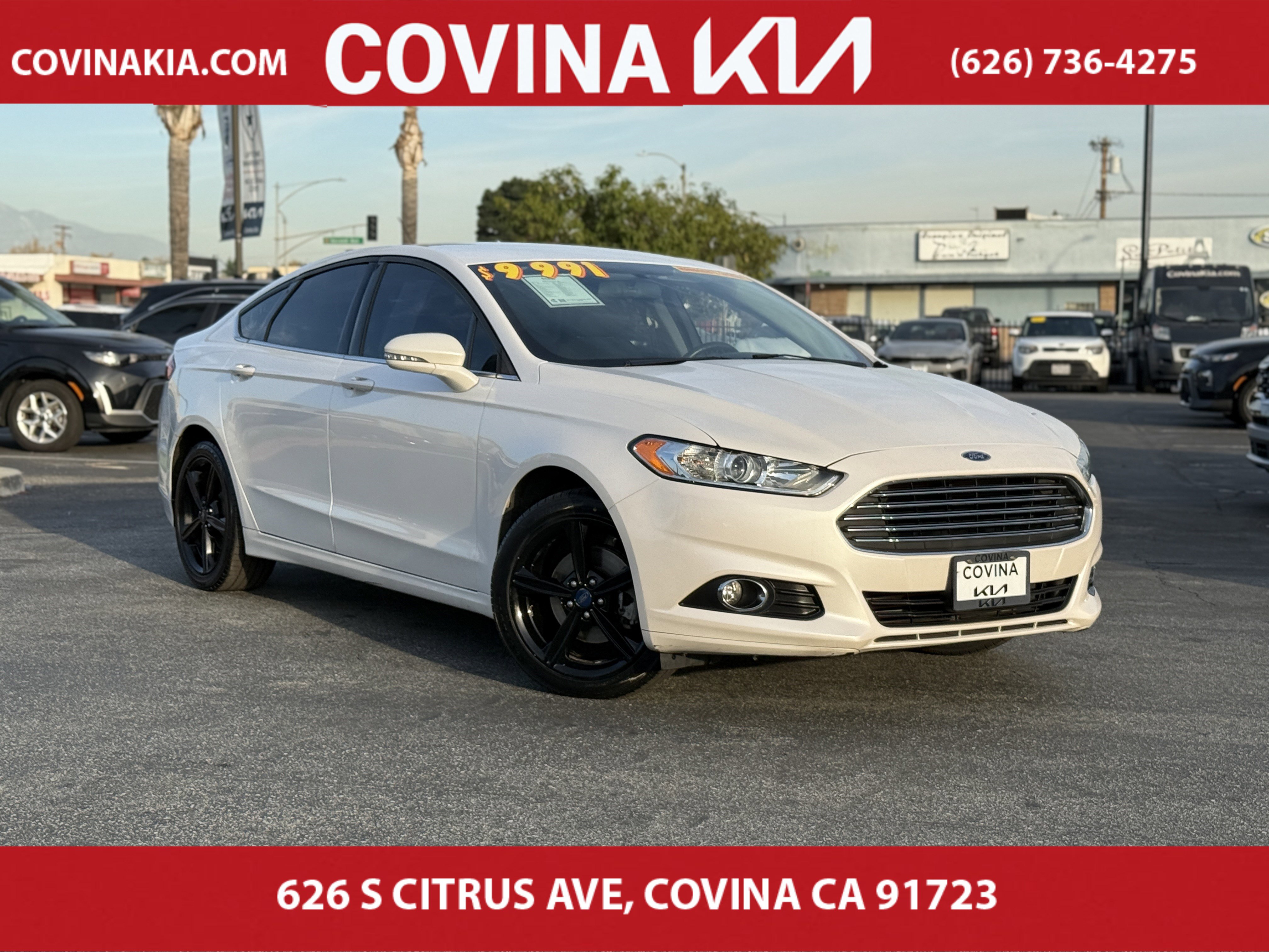 Used 2016 Ford Fusion SE with VIN 3FA6P0H9XGR195114 for sale in Covina, CA