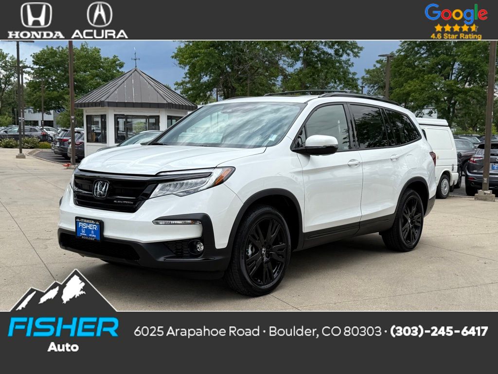 Used 2022 Platinum White Pearl Honda Black Edition image 1