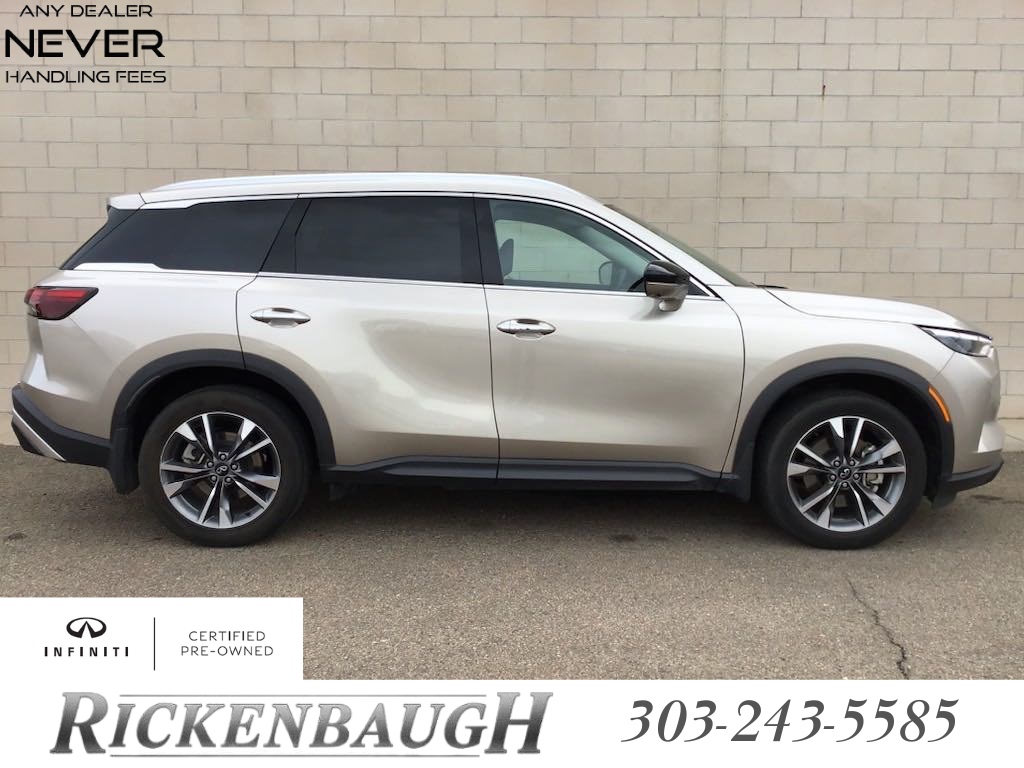 Certified PreOwned 2023 INFINITI QX60 LUXE 4D Sport Utility in Dacono P2475 Rickenbaugh INFINITI