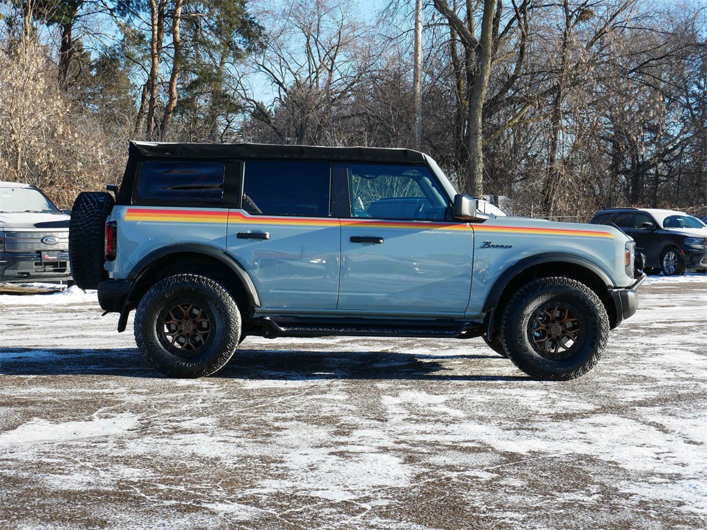 Certified 2022 Ford Bronco 4-Door Badlands with VIN 1FMEE5DP6NLA75332 for sale in White Bear Lake, Minnesota